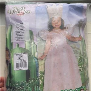 Never worn wizard of oz Glinda costume 2-4T